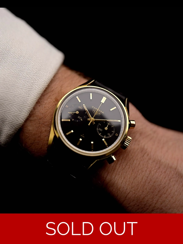 Heuer Carrera 3648N Black 1960s